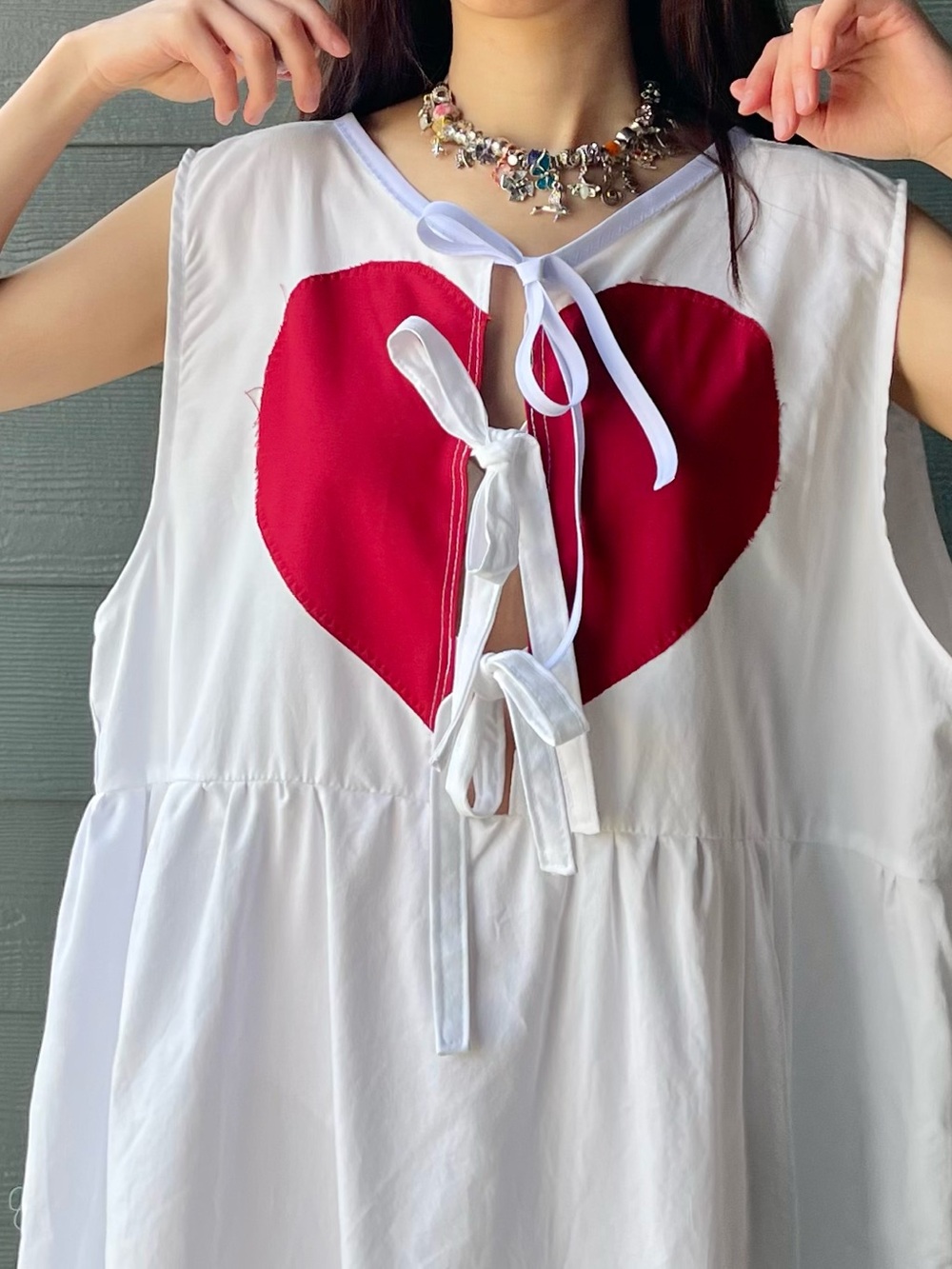 Mended Heart | Handmade Split Heart Cottage Dress SKU 08167